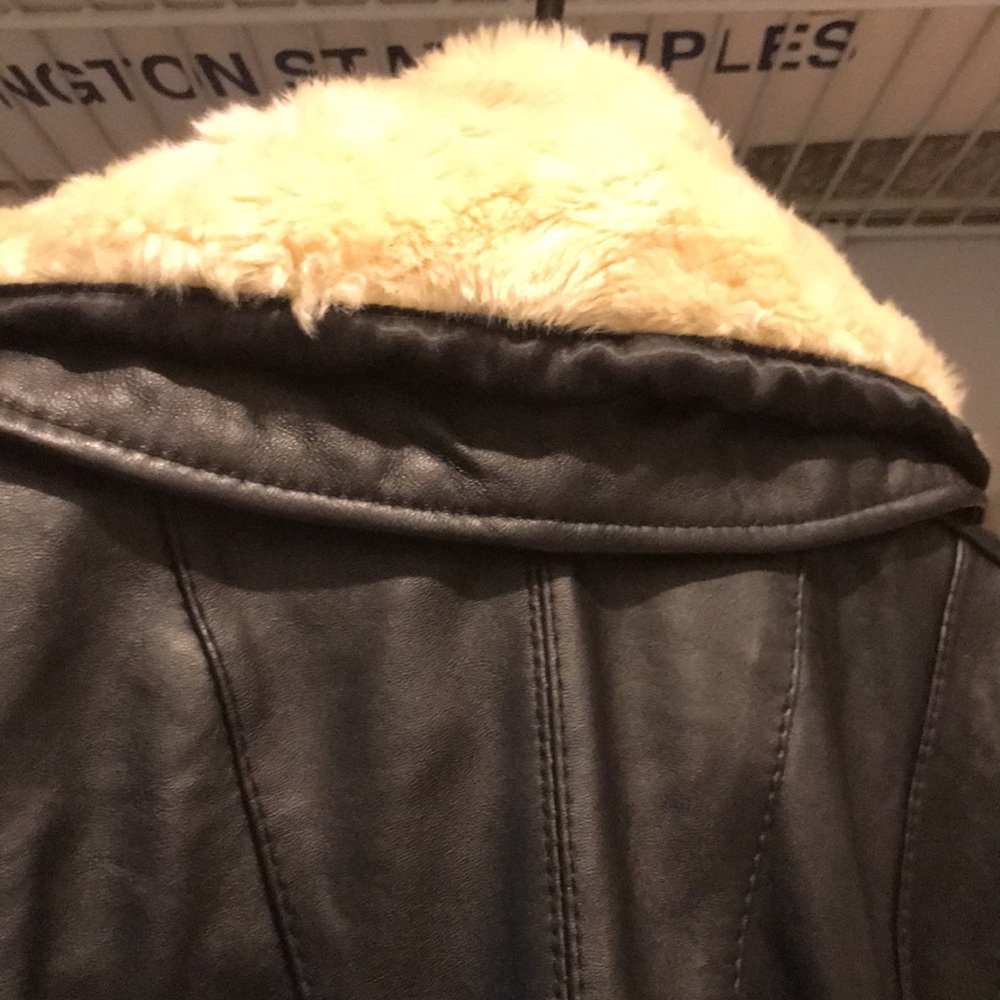 A.n.a Genuine Lambskin Black Leather Jacket - Picture 10 of 11